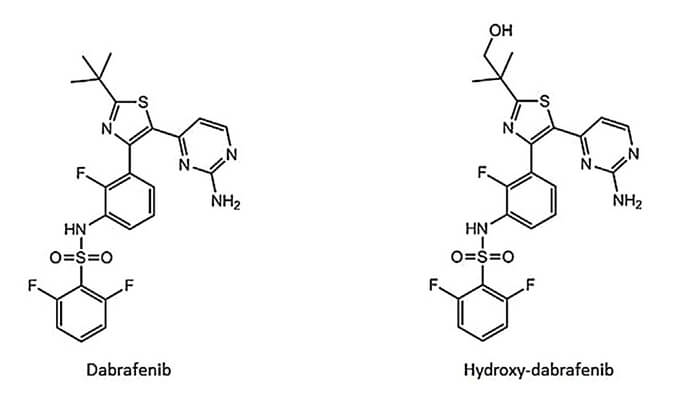 开发并验证新的LC-MS/MS要领，，，，，，，，用于定量人血浆中达拉非尼及其主要代谢物羟基达拉非尼 (OHD)。。。。。OHD（纯度>99%）通过旋乐吧spin8合成